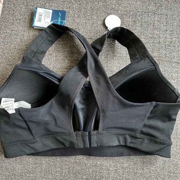 NWT Brooks “Uphold Crossback” sport bra. Black. Size Large DD/E cup. - Picture 3 of 8